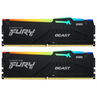 Оперативная память DDR5 32Gb (2x16Gb) 5600MHz Kingston Fury Beast Black EXPO RGB 36-38-38 (KF560C40BBK2-32)
