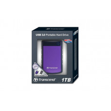 Жесткий диск USB 3.0 1000.0 Gb; Transcend StoreJet 25H3P; Black&Purple (TS1TSJ25H3P)